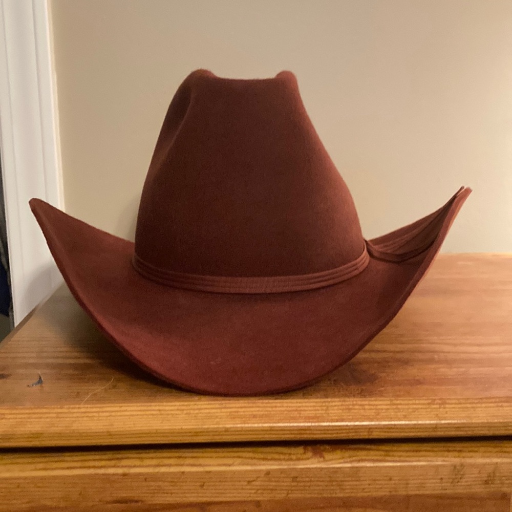 Brown stetson cowboy hat, beaver felt
